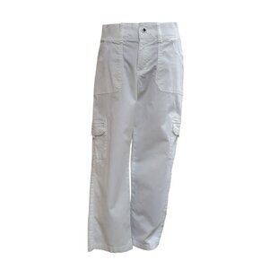 Lee Relaxed Fit Women’s White Cargo Capri Pants – Size 8